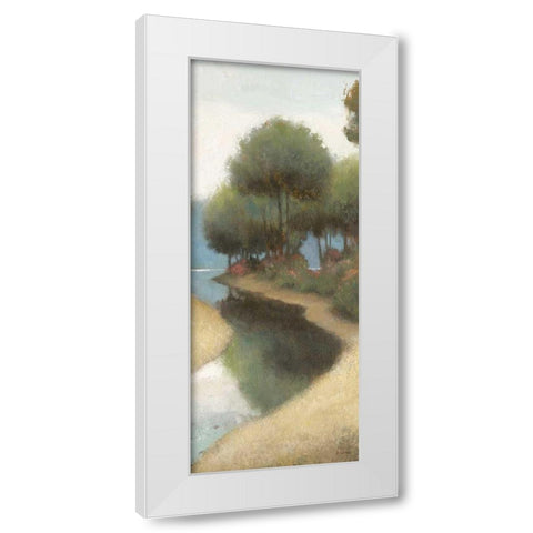By the Waterways I Crop II White Modern Wood Framed Art Print by Wiens, James