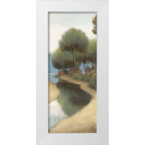 By the Waterways I Crop II White Modern Wood Framed Art Print by Wiens, James