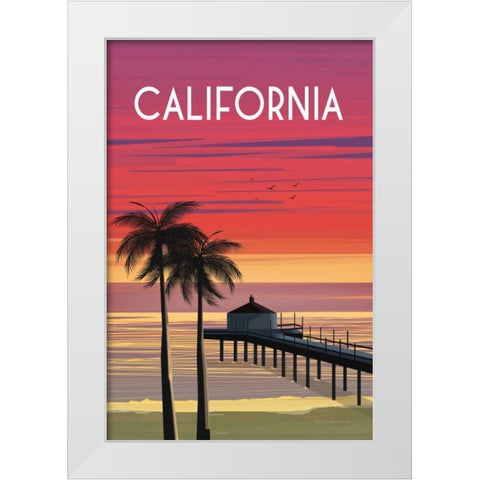California White Modern Wood Framed Art Print by Escalante, Omar