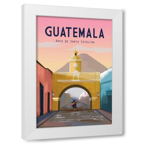 Guatemala White Modern Wood Framed Art Print by Escalante, Omar