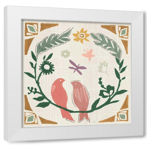 Desert Flair III Color White Modern Wood Framed Art Print by Brissonnet, Daphne