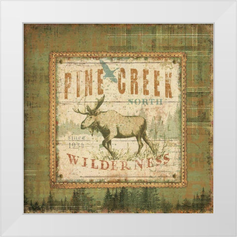 Outdoor Life II White Modern Wood Framed Art Print by Pela