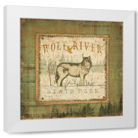 Outdoor Life IV White Modern Wood Framed Art Print by Pela