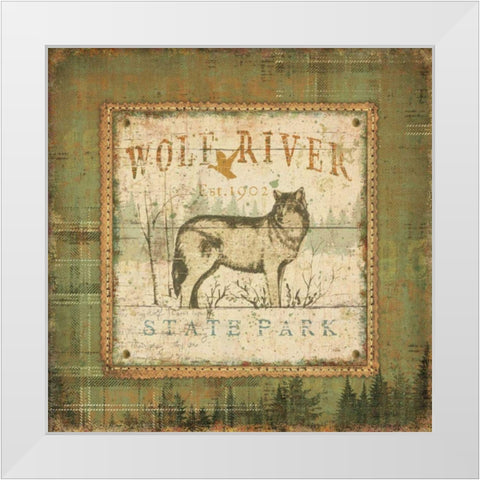 Outdoor Life IV White Modern Wood Framed Art Print by Pela