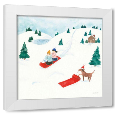 Winter Scene IV White Modern Wood Framed Art Print by Jackson, Jenaya