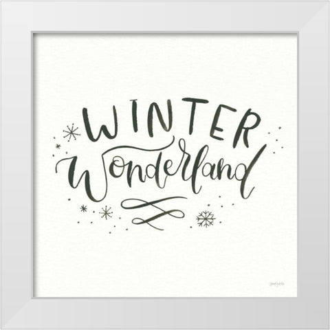 Winter Scene V White Modern Wood Framed Art Print by Jackson, Jenaya