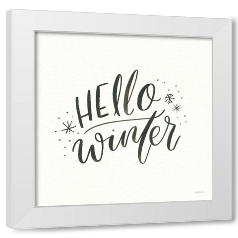 Winter Scene VII White Modern Wood Framed Art Print by Jackson, Jenaya