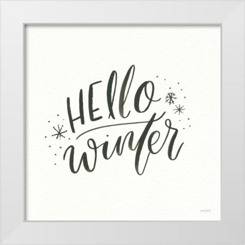 Winter Scene VII White Modern Wood Framed Art Print by Jackson, Jenaya