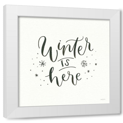 Winter Scene VIII White Modern Wood Framed Art Print by Jackson, Jenaya