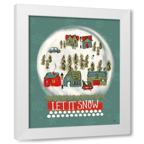 Winter Village III White Modern Wood Framed Art Print by York, Leah
