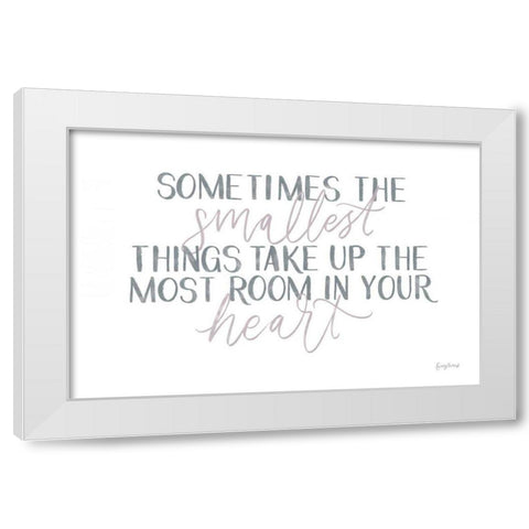 Little Child II White Modern Wood Framed Art Print by Thorns, Becky