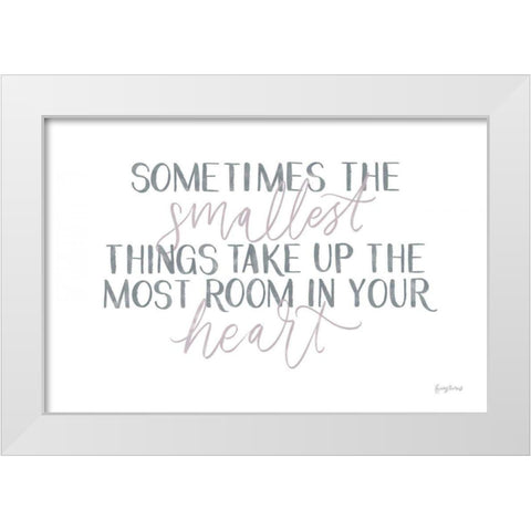 Little Child II White Modern Wood Framed Art Print by Thorns, Becky