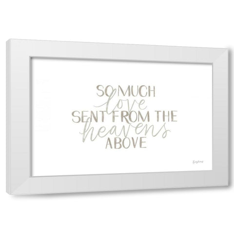 Little Child III White Modern Wood Framed Art Print by Thorns, Becky