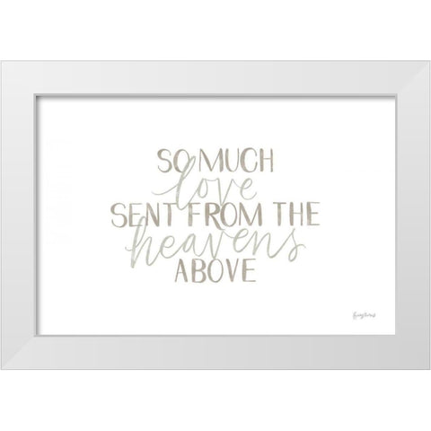 Little Child III White Modern Wood Framed Art Print by Thorns, Becky