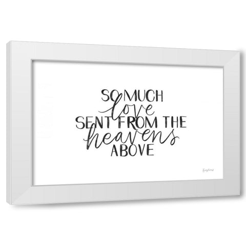 Little Child III BW White Modern Wood Framed Art Print by Thorns, Becky