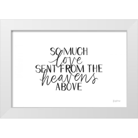 Little Child III BW White Modern Wood Framed Art Print by Thorns, Becky