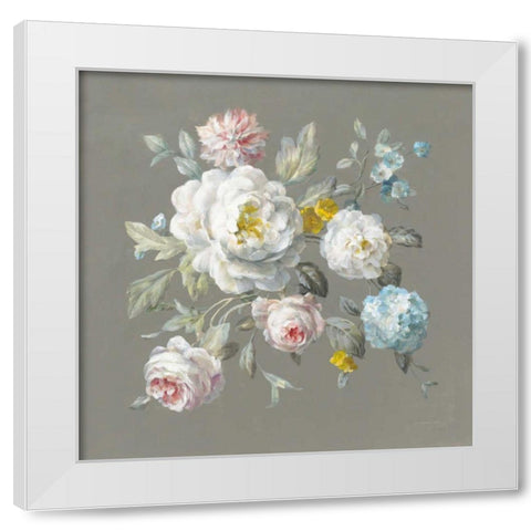 Summer Beauties White Modern Wood Framed Art Print by Nai, Danhui