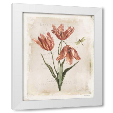 Antiquarian Blooms III White Modern Wood Framed Art Print by Pertiet, Katie