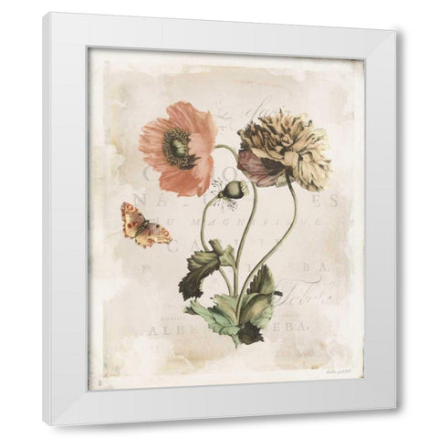 Antiquarian Blooms IV White Modern Wood Framed Art Print by Pertiet, Katie