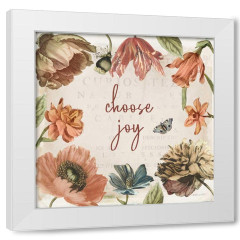 Antiquarian Blooms VIII White Modern Wood Framed Art Print by Pertiet, Katie