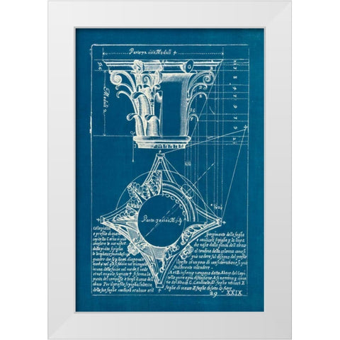 Architectural Drawings I White Modern Wood Framed Art Print by Wild Apple Portfolio