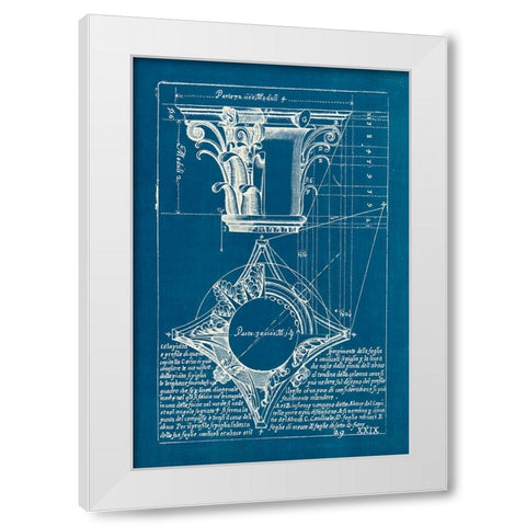 Architectural Drawings I White Modern Wood Framed Art Print by Wild Apple Portfolio