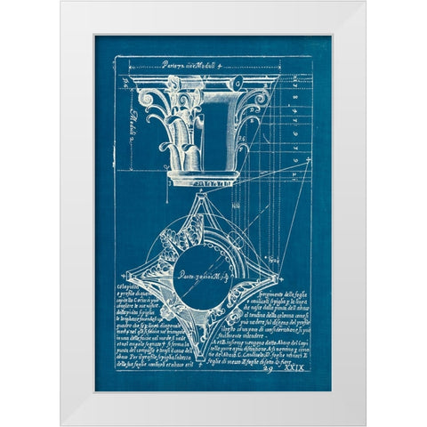 Architectural Drawings I White Modern Wood Framed Art Print by Wild Apple Portfolio