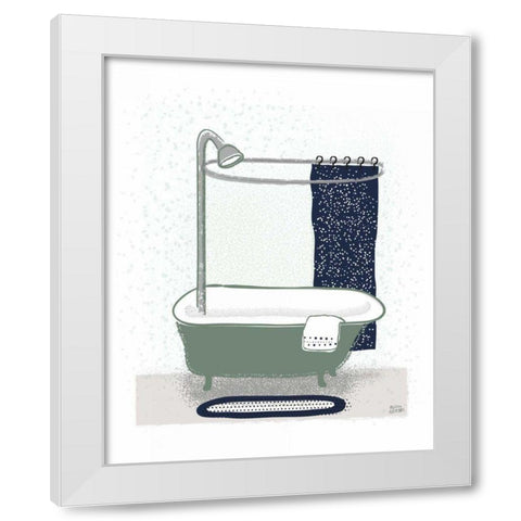 Bold Bath I BG White Modern Wood Framed Art Print by Averinos, Melissa