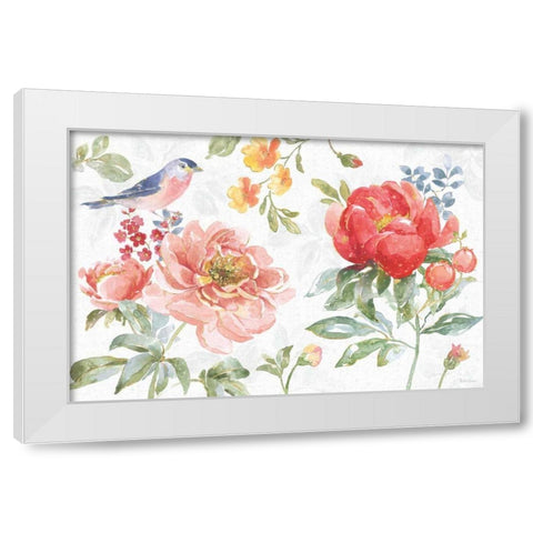 Floral Focus I White Modern Wood Framed Art Print by Grove, Beth