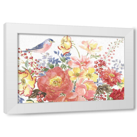 Floral Focus II White Modern Wood Framed Art Print by Grove, Beth
