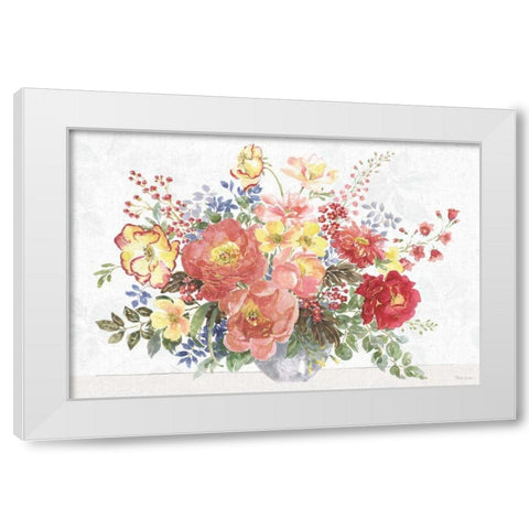Floral Focus V White Modern Wood Framed Art Print by Grove, Beth