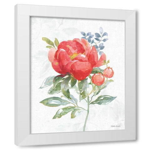 Floral Focus VII White Modern Wood Framed Art Print by Grove, Beth