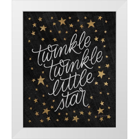 Boho Nursery VIII Black Gold White Modern Wood Framed Art Print by Thorns, Becky