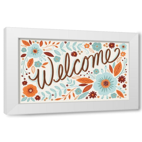 Welcome I White Modern Wood Framed Art Print by Tavoletti, Anne