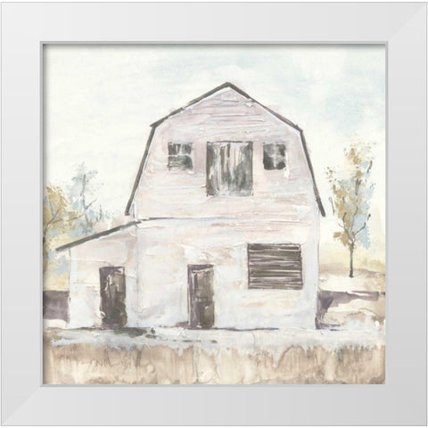 White Barn VI White Modern Wood Framed Art Print by Paschke, Chris