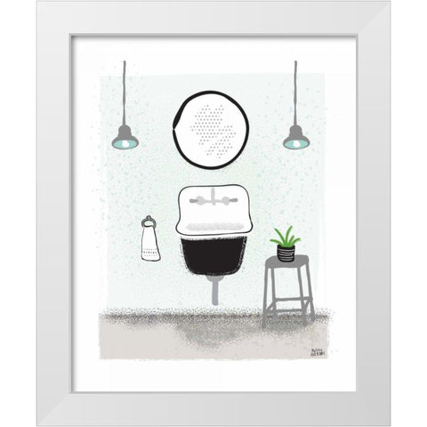 Bold Bath II Neutral White Modern Wood Framed Art Print by Averinos, Melissa