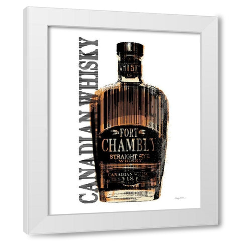 Canadian Whisky White Modern Wood Framed Art Print by Tillmon, Avery