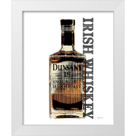 Irish Whiskey White Modern Wood Framed Art Print by Tillmon, Avery