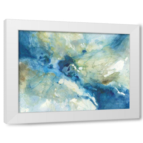 Slipstream White Modern Wood Framed Art Print by Nai, Danhui