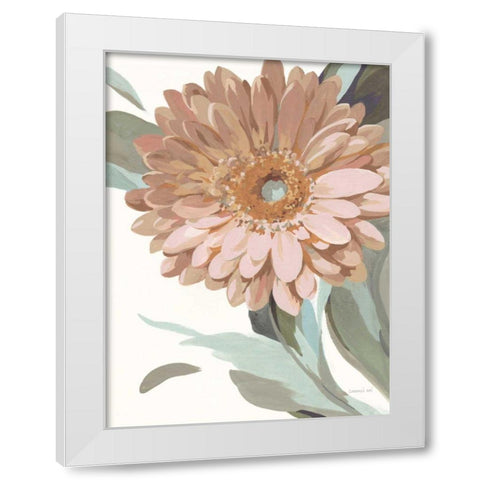 Jewel of the Garden II Pastel White Modern Wood Framed Art Print by Nai, Danhui