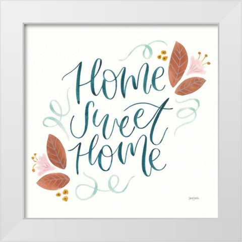 Home Sweet Home I White Modern Wood Framed Art Print by Jackson, Jenaya