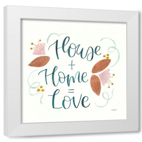 Home Sweet Home III White Modern Wood Framed Art Print by Jackson, Jenaya
