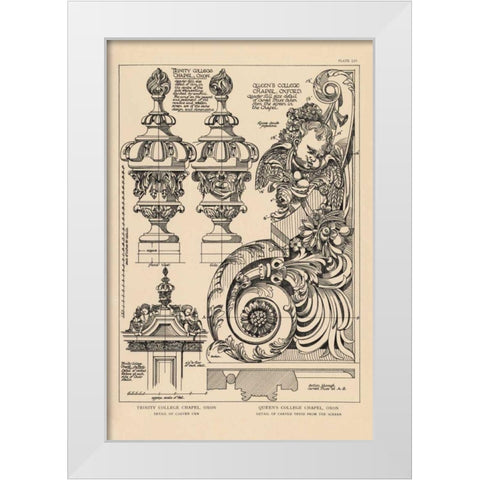 English Renaissance II White Modern Wood Framed Art Print by Wild Apple Portfolio