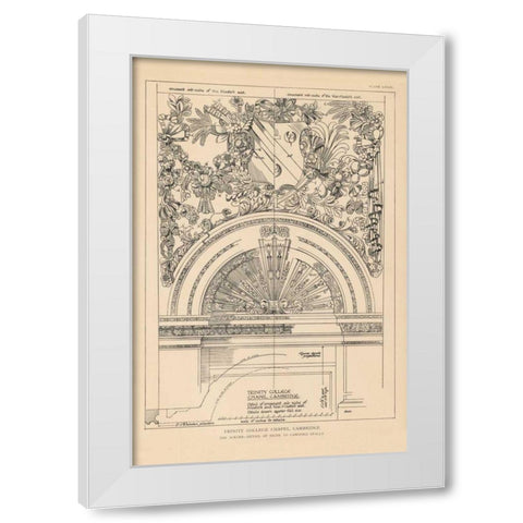 English Renaissance VIII White Modern Wood Framed Art Print by Wild Apple Portfolio