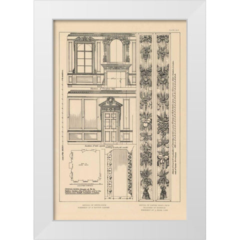 English Renaissance X White Modern Wood Framed Art Print by Wild Apple Portfolio