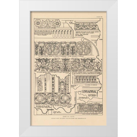 English Renaissance XI White Modern Wood Framed Art Print by Wild Apple Portfolio