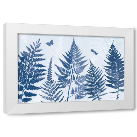 True Blue II White Modern Wood Framed Art Print by Pertiet, Katie