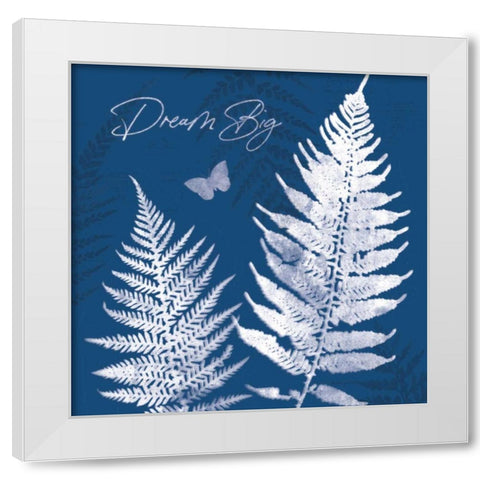 True Blue VI White Modern Wood Framed Art Print by Pertiet, Katie