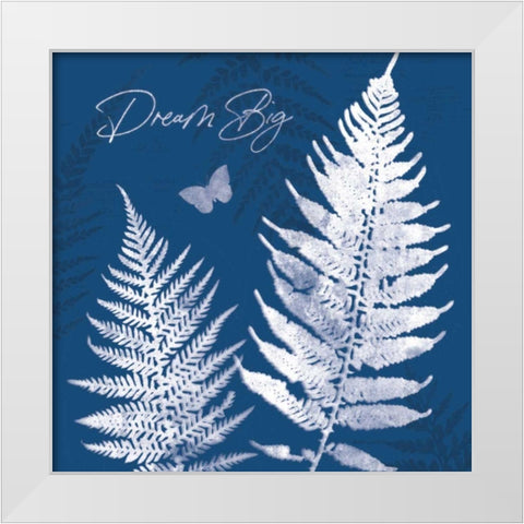True Blue VI White Modern Wood Framed Art Print by Pertiet, Katie