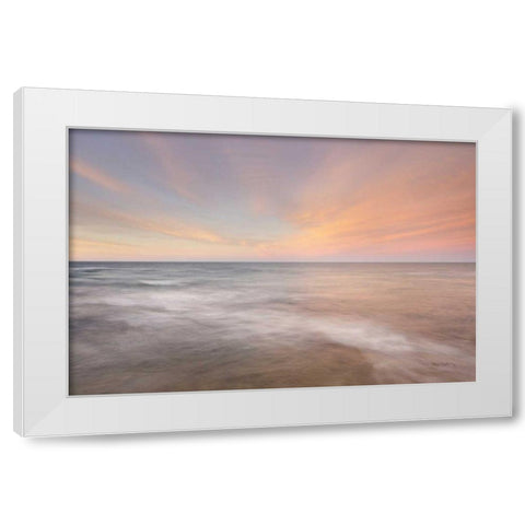 Lake Superior Sky III White Modern Wood Framed Art Print by Majchrowicz, Alan